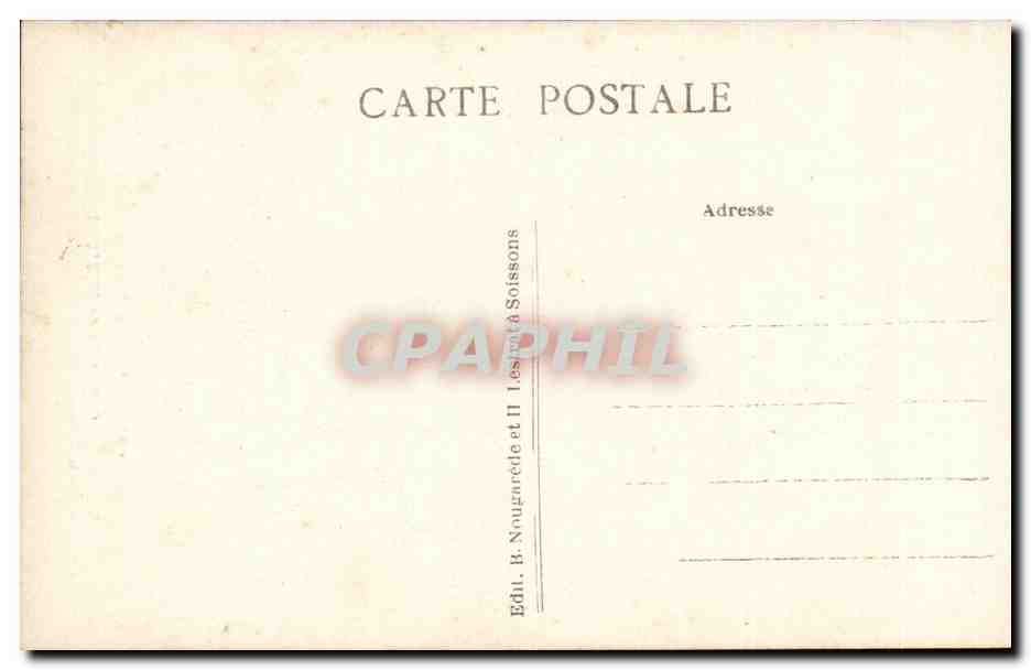 Soissons - Toile de Reubens - L'Adoration des Bergens - Vache - CPA  — Rückseite
