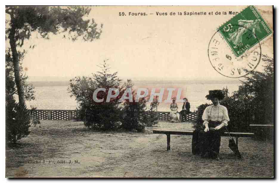 Fouras CPA Vue de la Sapinette et de la mer