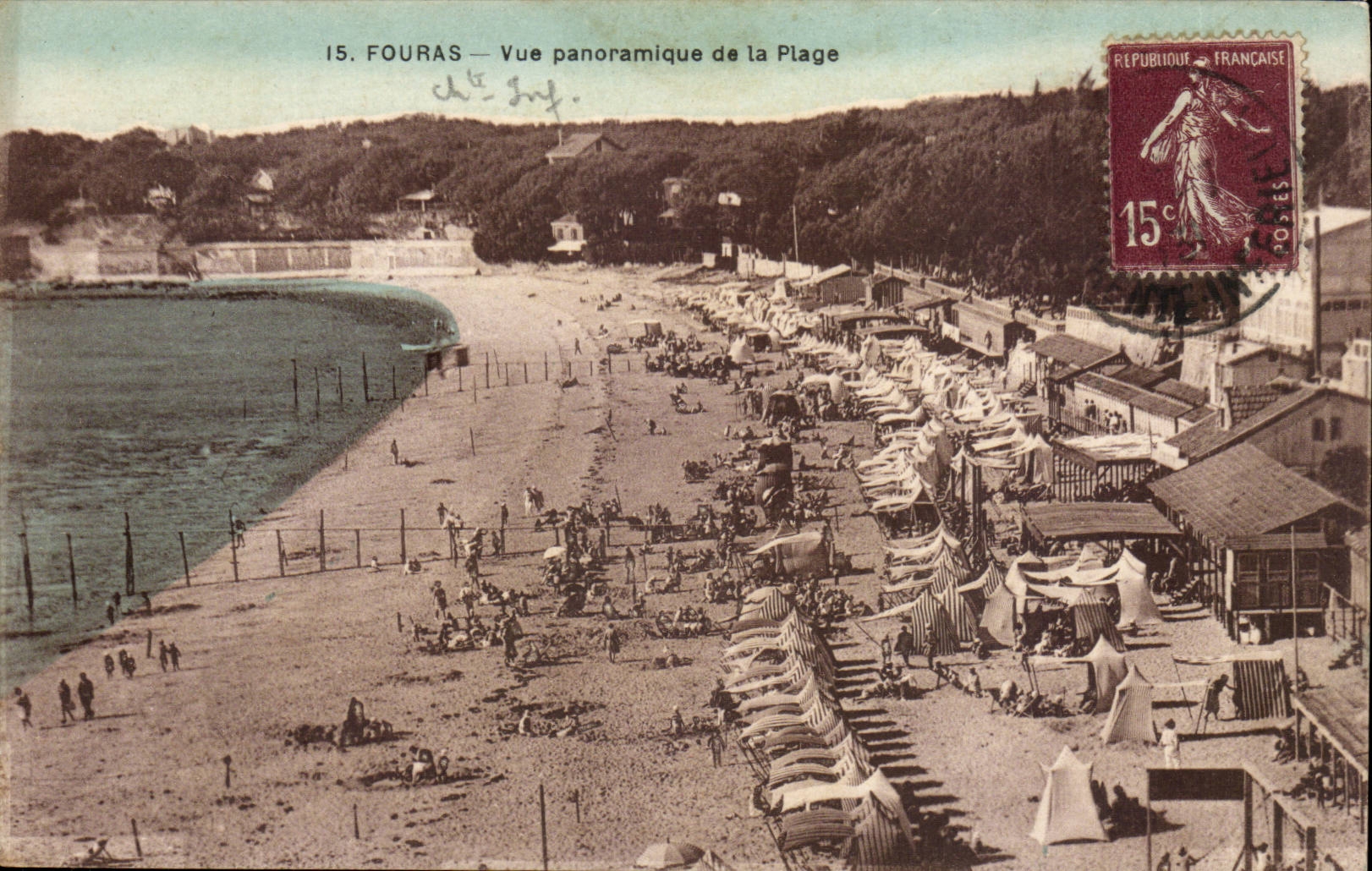 Fouras CPA Vue panoramique de la plage