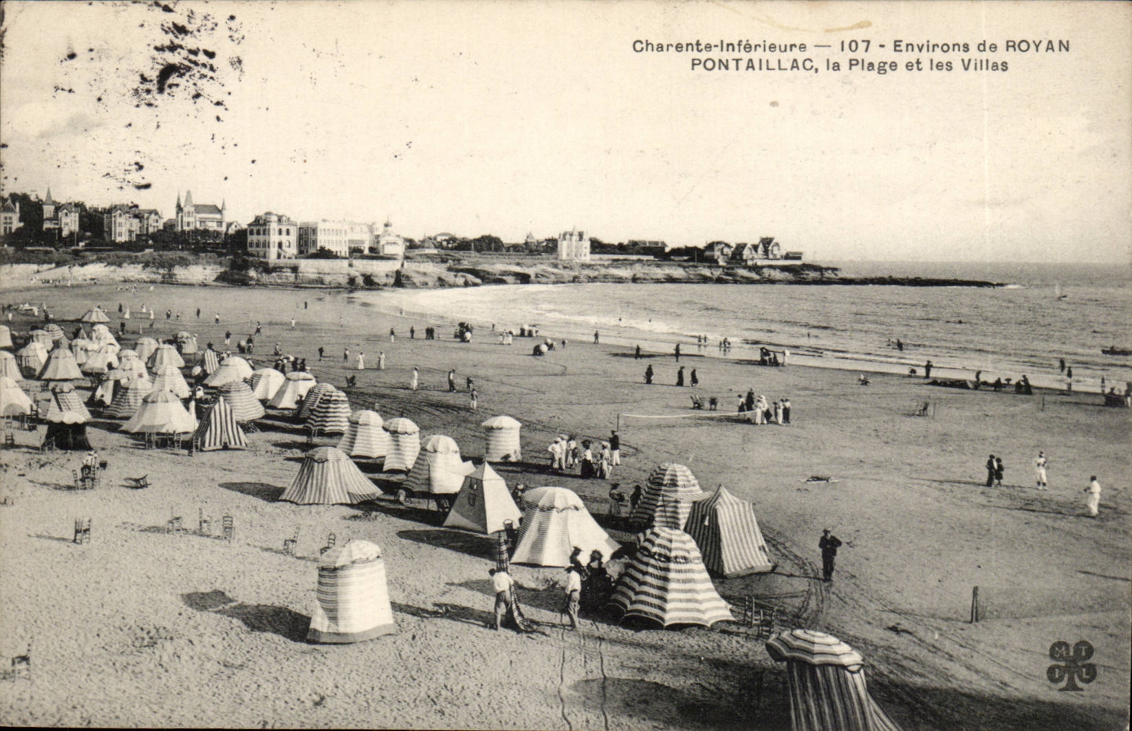 Environs de Royan CPA Pontaillac la plage et les villas