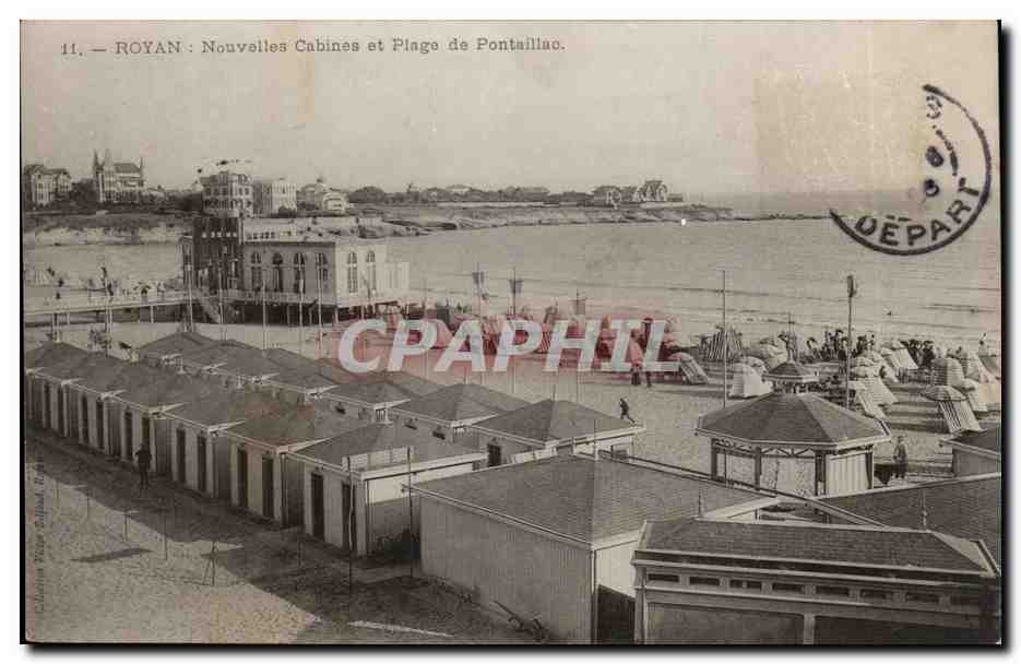 Royan CPA Nouvelles cabines et plage de Pontaillac