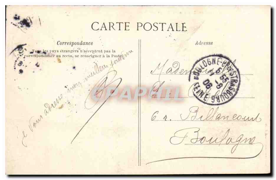 Royan CPA Nouvelles cabines et plage de Pontaillac — Verso