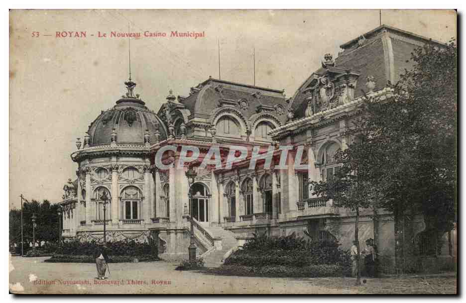 Royan — Le Nouveau Casino Municipal — Édition Nuytelski, Boulevard Thiers, Royan