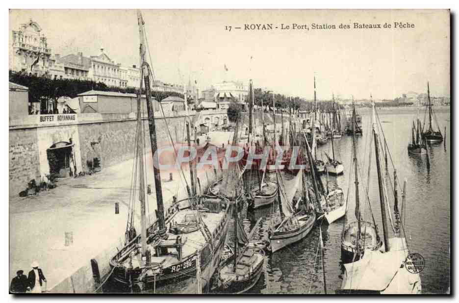 Royan CPA Le port station des bateaux de peche