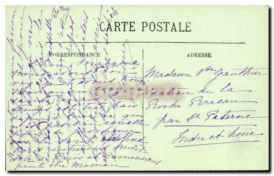 Royan CPA Le port et le boulevard thiers — Rückseite