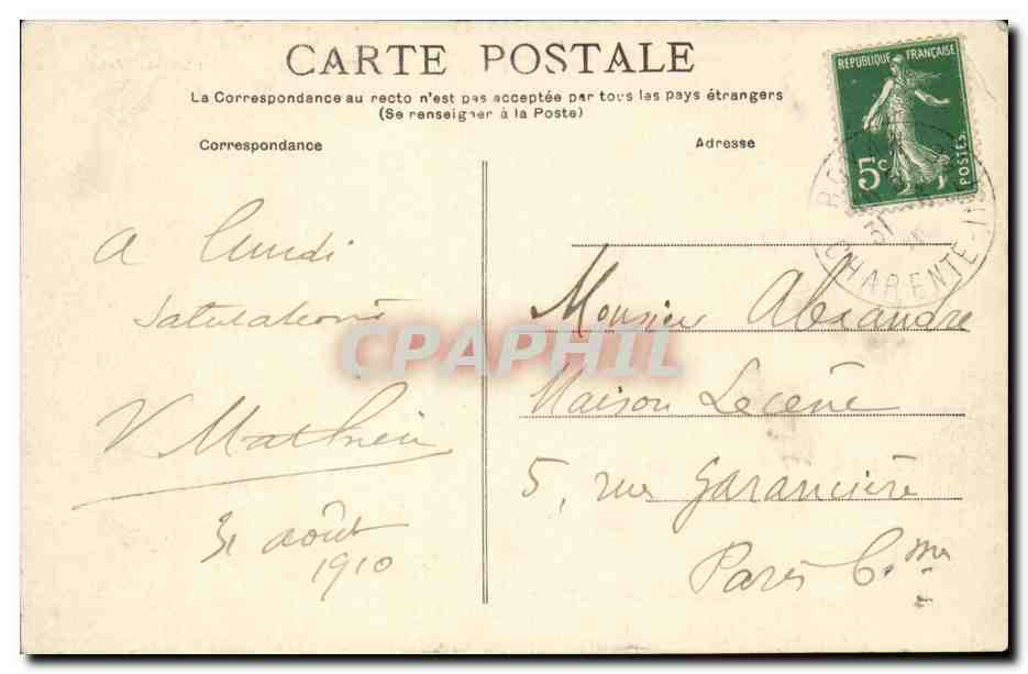 Royan — Le Port, Fishing Boat Station — Publisher: Nouvelles Galeries — Back