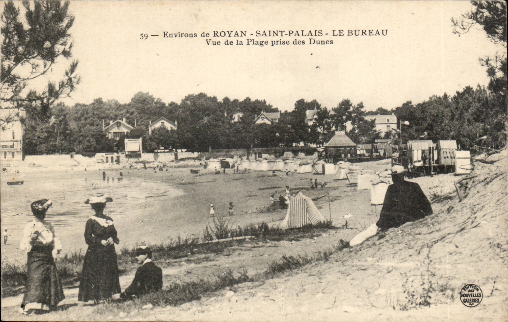 environs de Royan Saint Palais Le Bureau CPA Vue de la plage prise des dunes