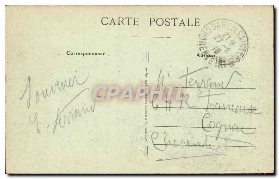 Saintes — Vue panoramique des Arènes gallo-romaines — Pap. J. Prévost, éd. 278 — Rückseite