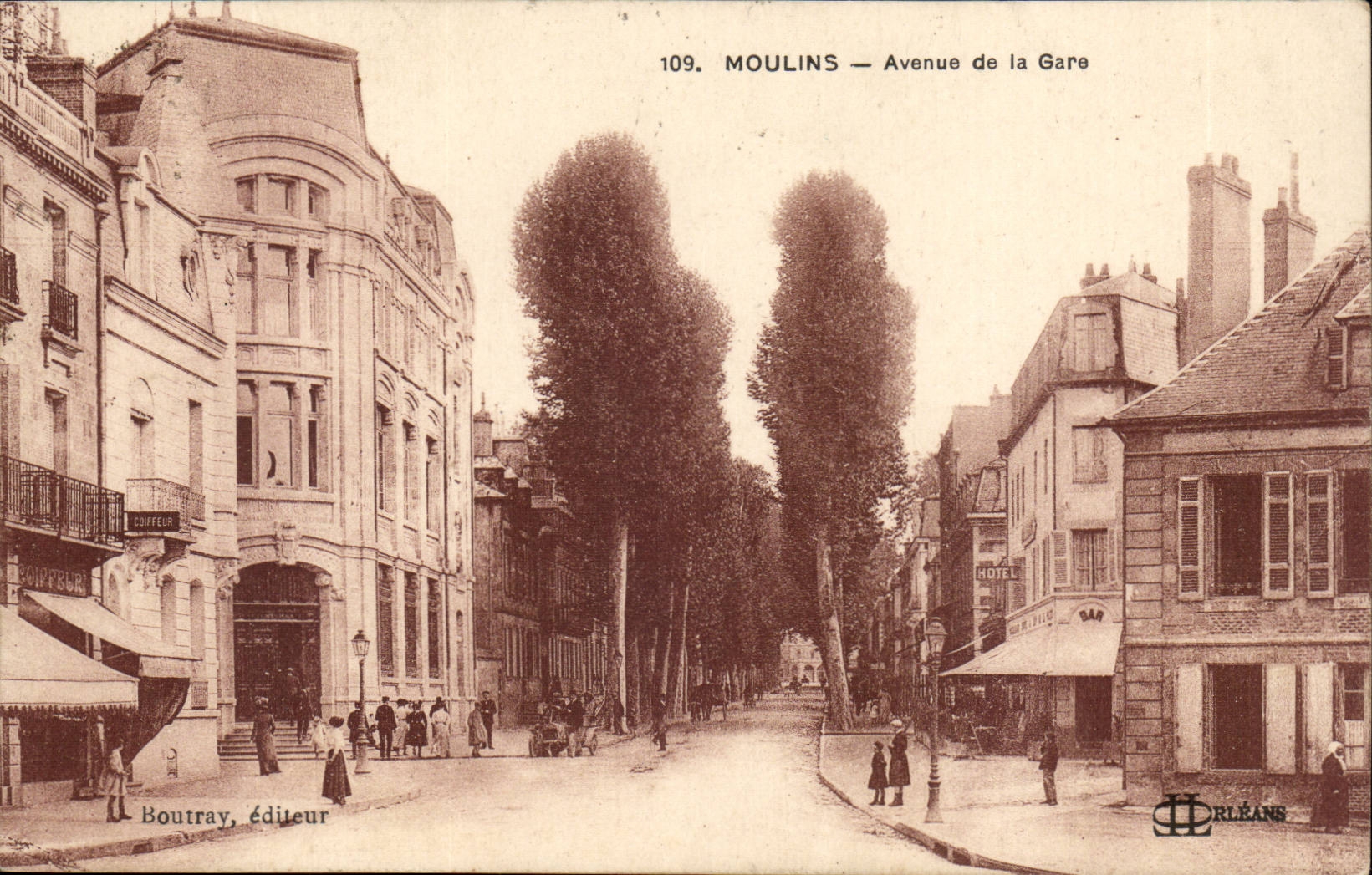 Moulins — Avenue de la Gare — Boutray, éditeur