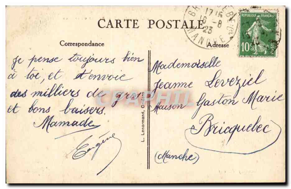 Moulins — Avenue de la Gare — Boutray, éditeur — Verso