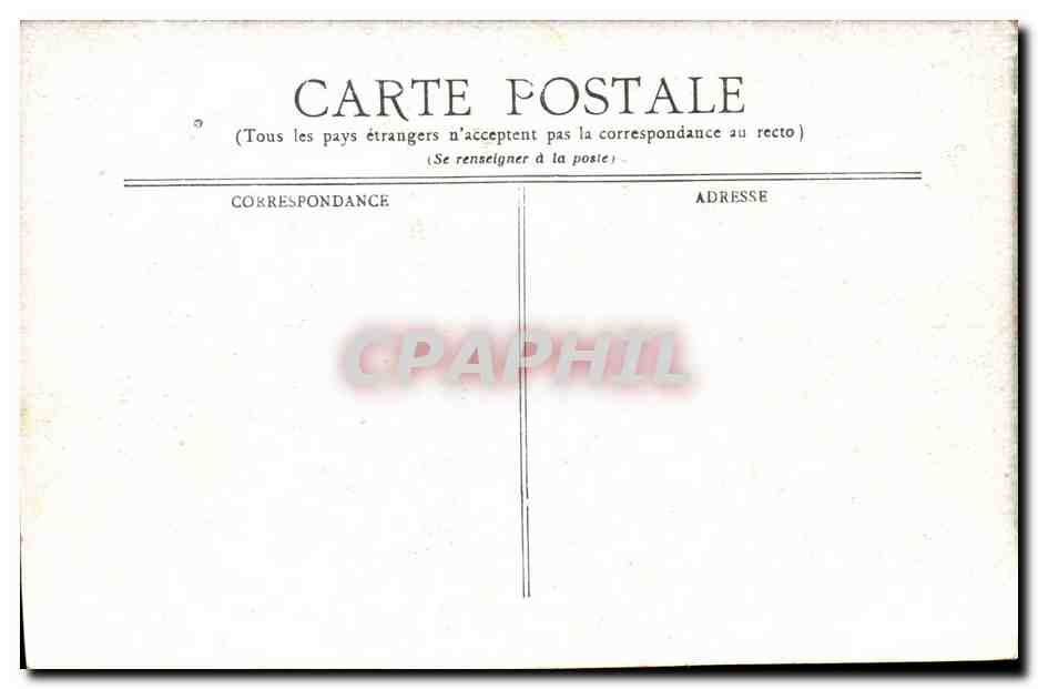 Vichy CPA La Pastillerie  — Rückseite