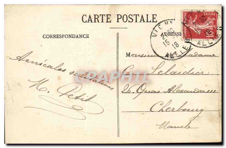 Vichy - Sur le Vieux Parc - La Grande Allée — CPAPHIL n°609 — Rückseite