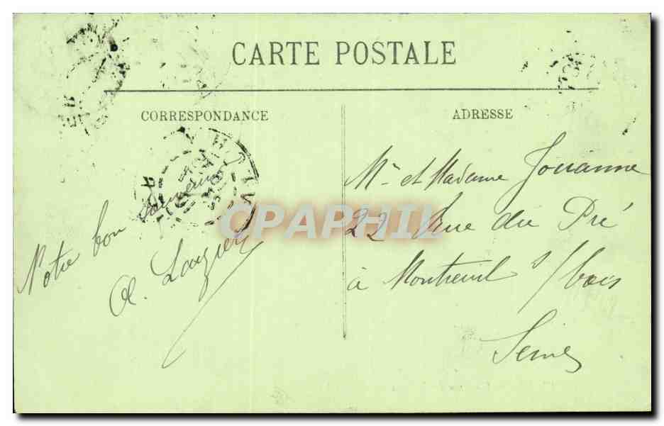 Vichy — Un Coin de l'Allée couverte — LL. n°303 — Reverso