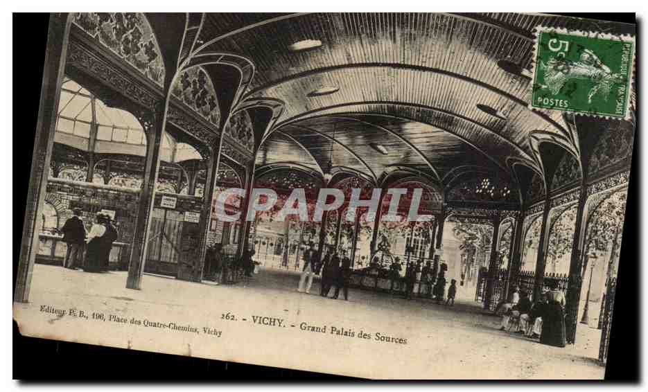 Vichy CPA Grand palais des sources