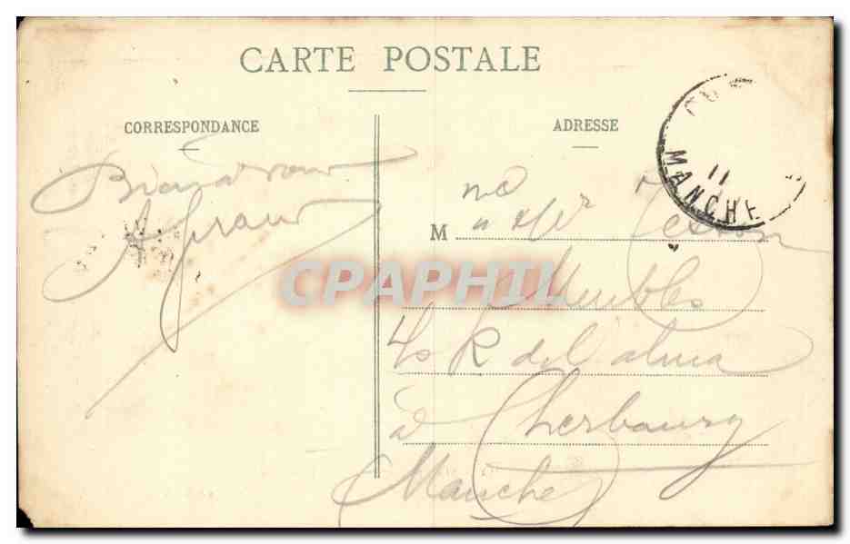 Vichy CPA Allee principale du nouveau parc — Verso