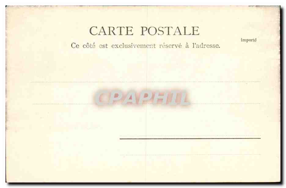 Vichy CPA L'hopital miltiaire (militaria) — Rückseite