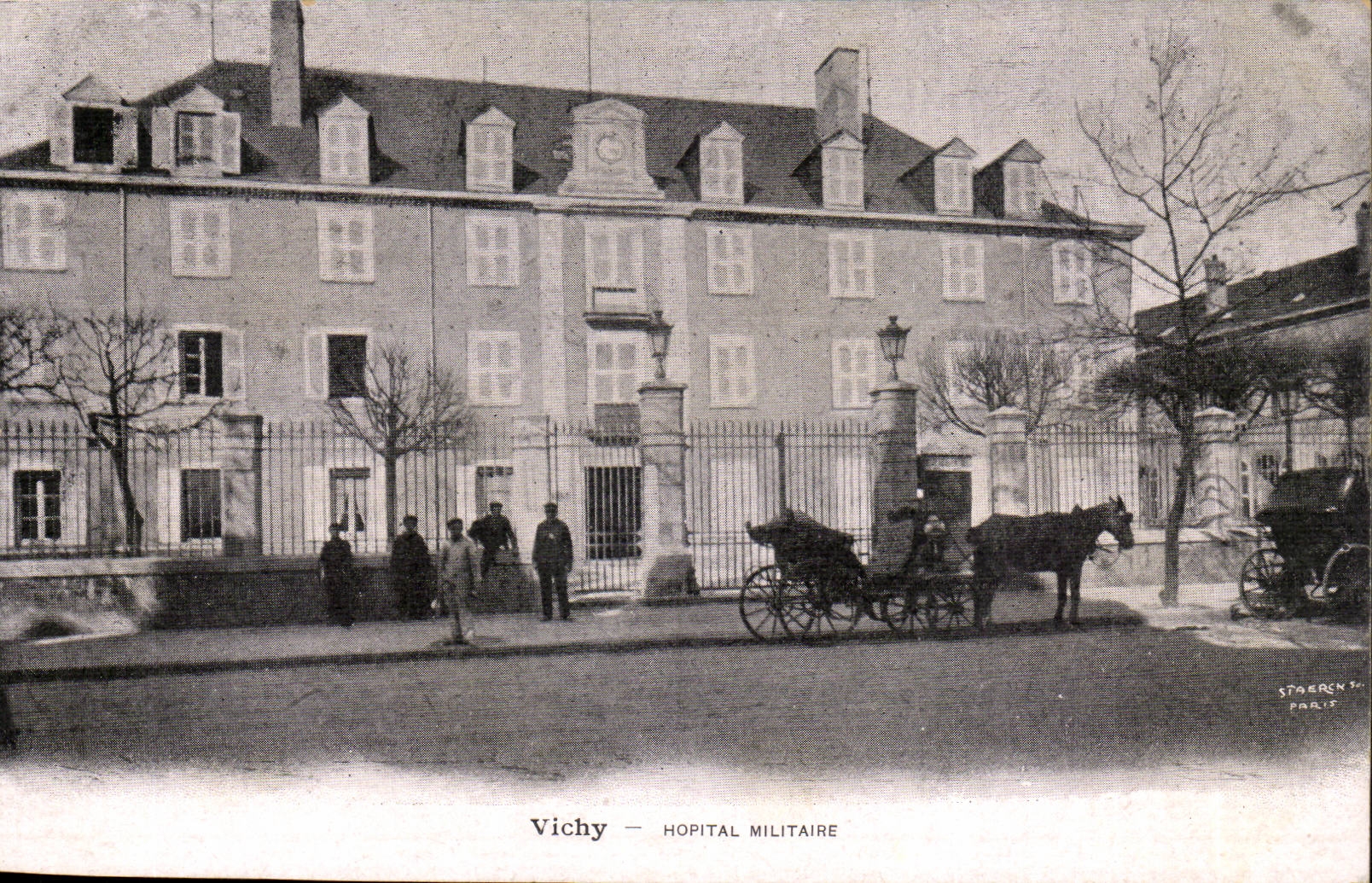 Vichy CPA Hopital militaire (militaria)