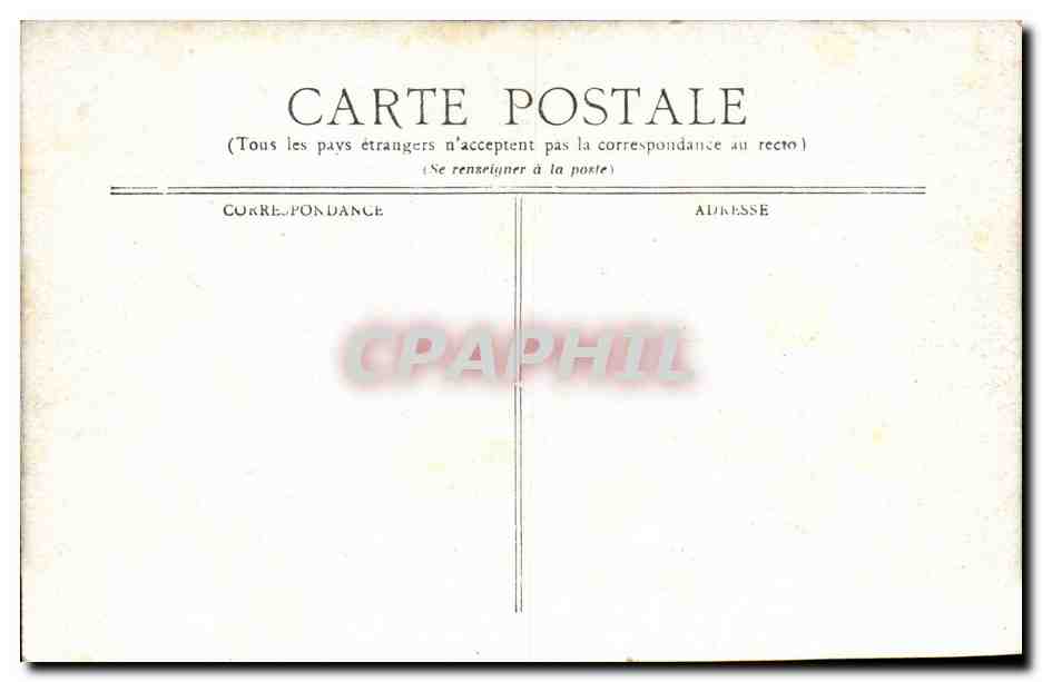 Vichy CPA Hopital militaire (militaria) — Rückseite