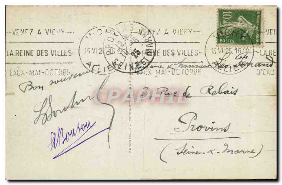 Vichy - Source Grande Grille — éditeur Avis, n°33 — Verso