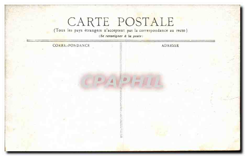 Vichy CPA Place Victor hugo et rue de Nimes — Verso