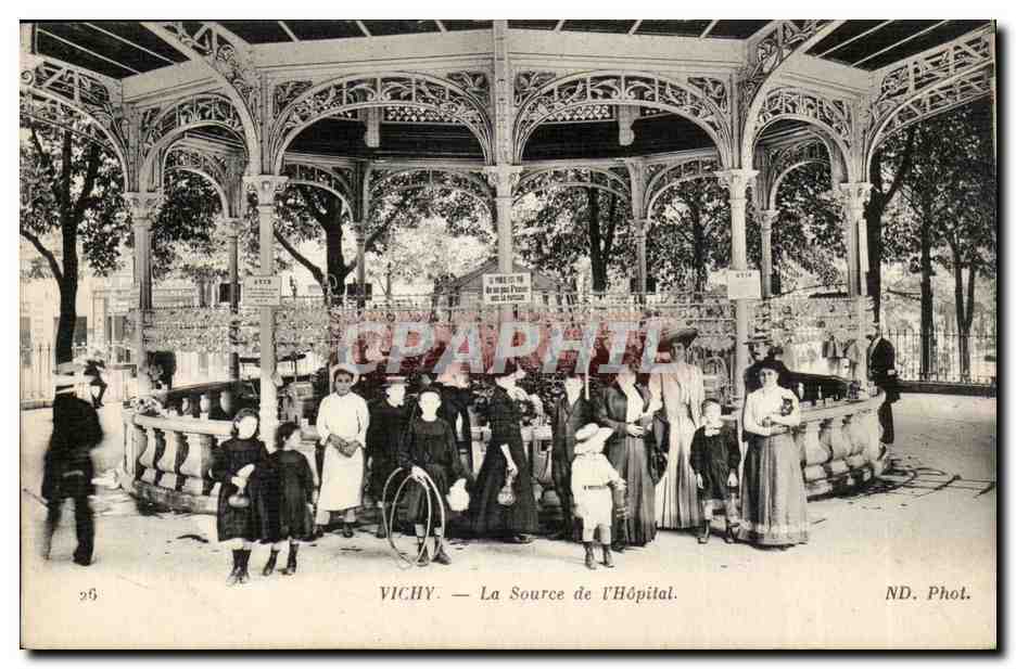 Vichy CPA La source de l'hopital