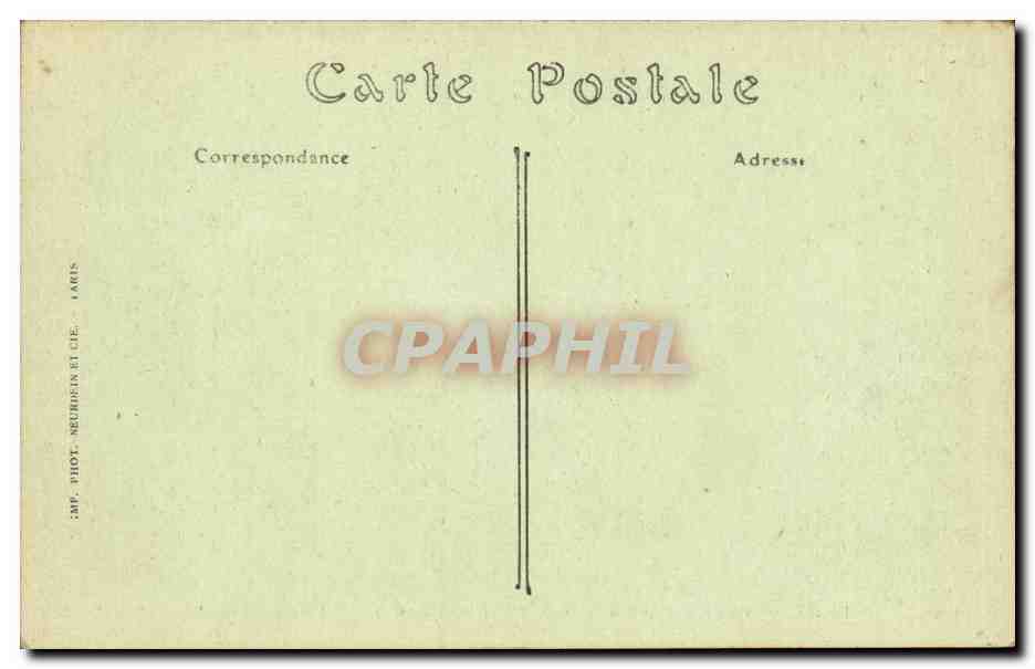Vichy CPA palais des sources Salle des gargarismes de la source Cjomel — Rückseite
