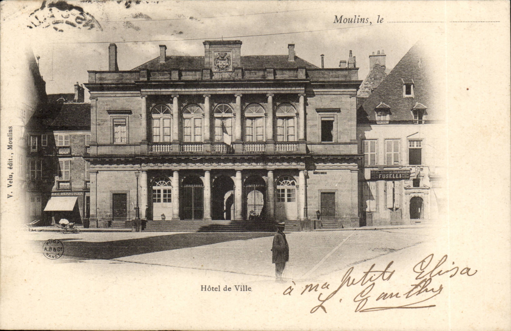 Moulins CPA Hotel de ville