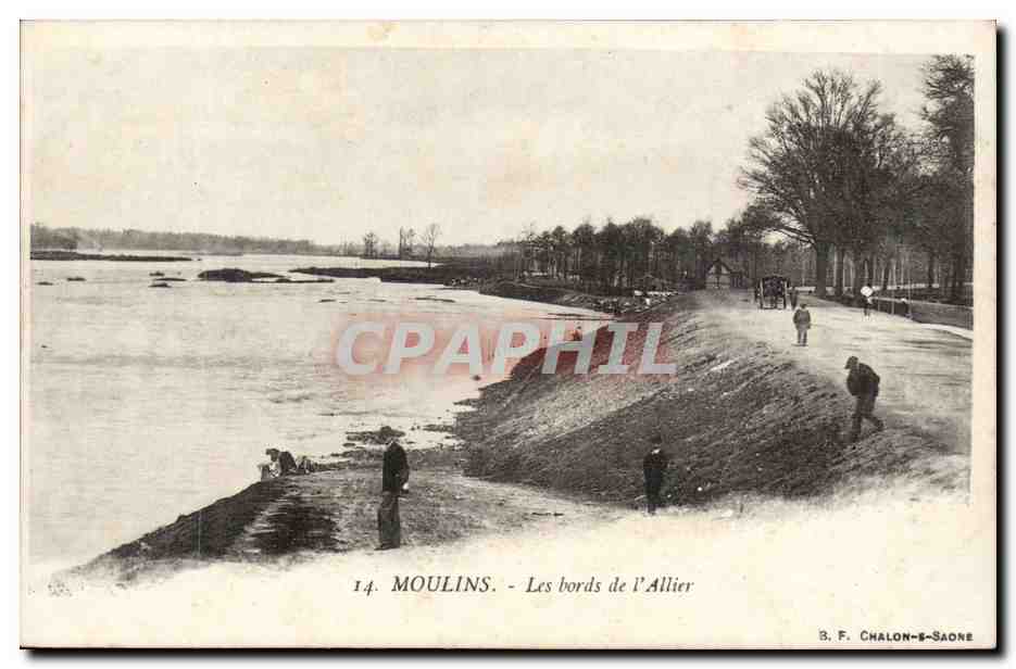 Moulins CPA Les bords de l'allier