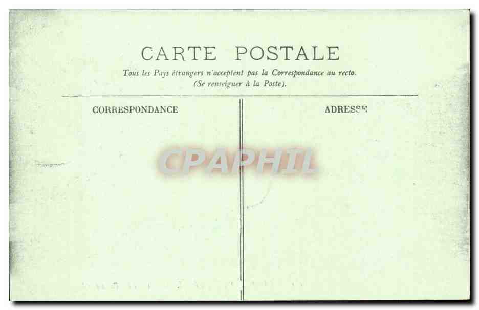 Environs de Vichy CPA Le chateau de la Palisse — Rückseite