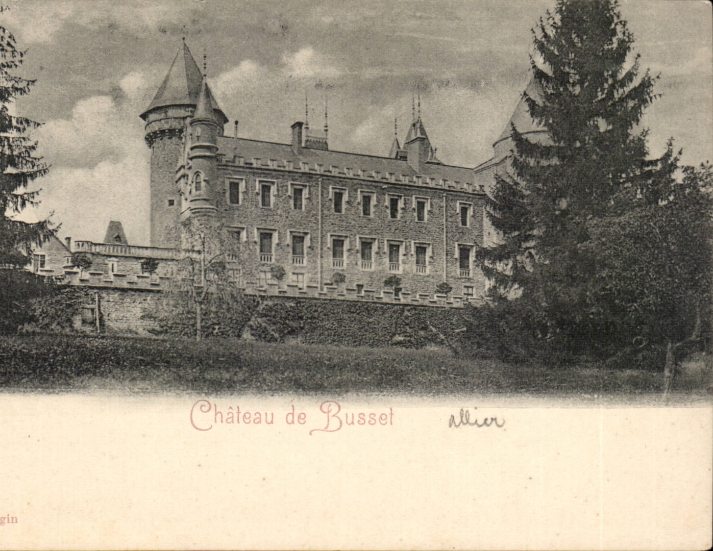 Château de Busset — Allier — éditeur inconnu, n° de série non visible