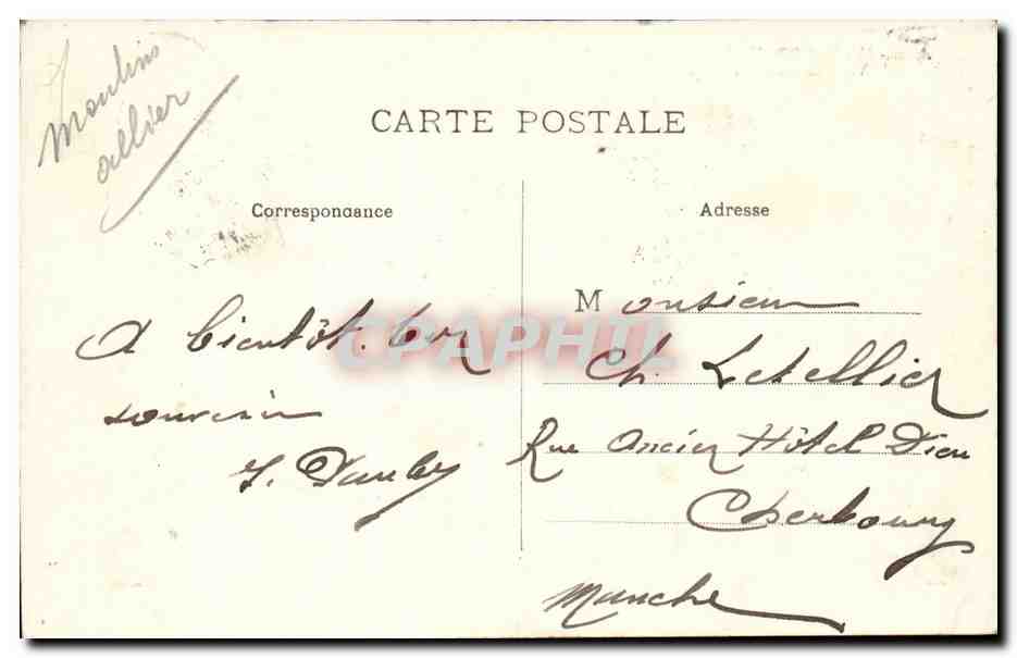 Bourbon l'archambault CPA Vue generale des ruines — Rückseite