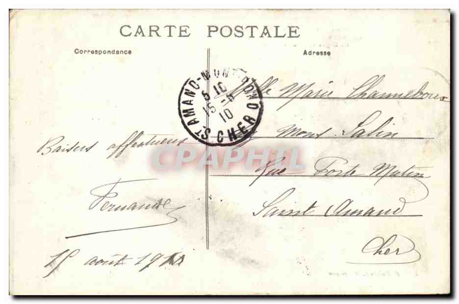 Environ de Montluçon — Barrage sur le Cher à Rochebut, La Digue et le Déversoir — Librairie P. Pellaud, Montluçon — Reverso