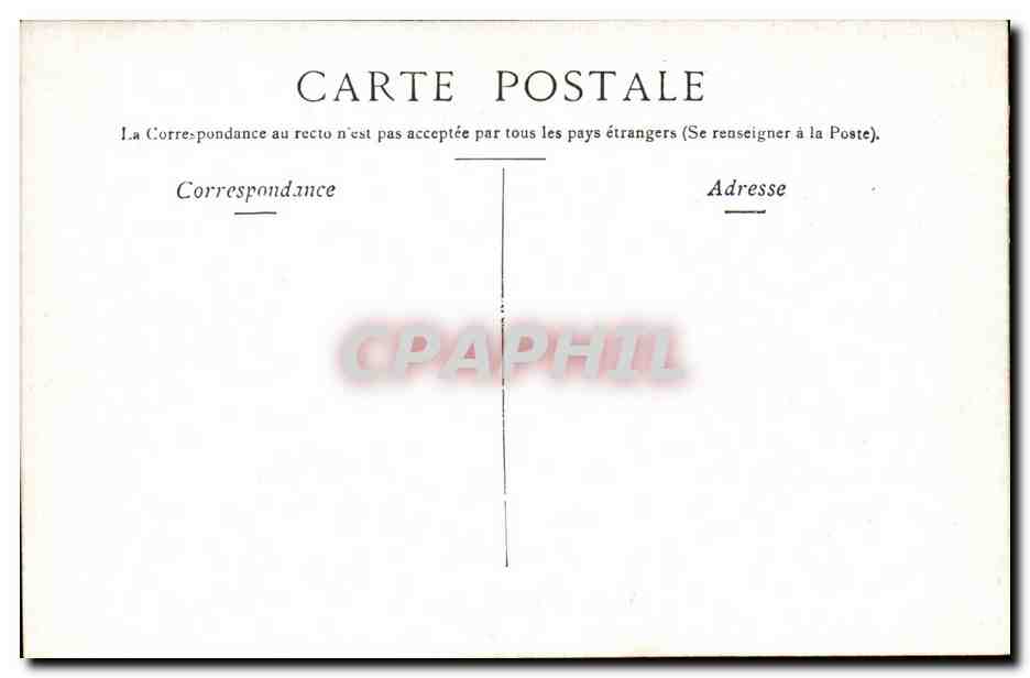 Vichy CPA L'orangerie — Rückseite