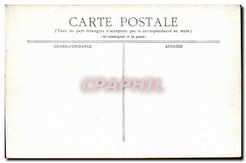 Vichy CPA La passerelle — Verso