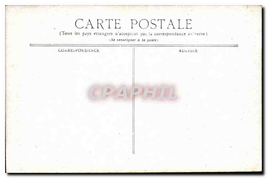 Vichy CPA L'orangerie — Verso