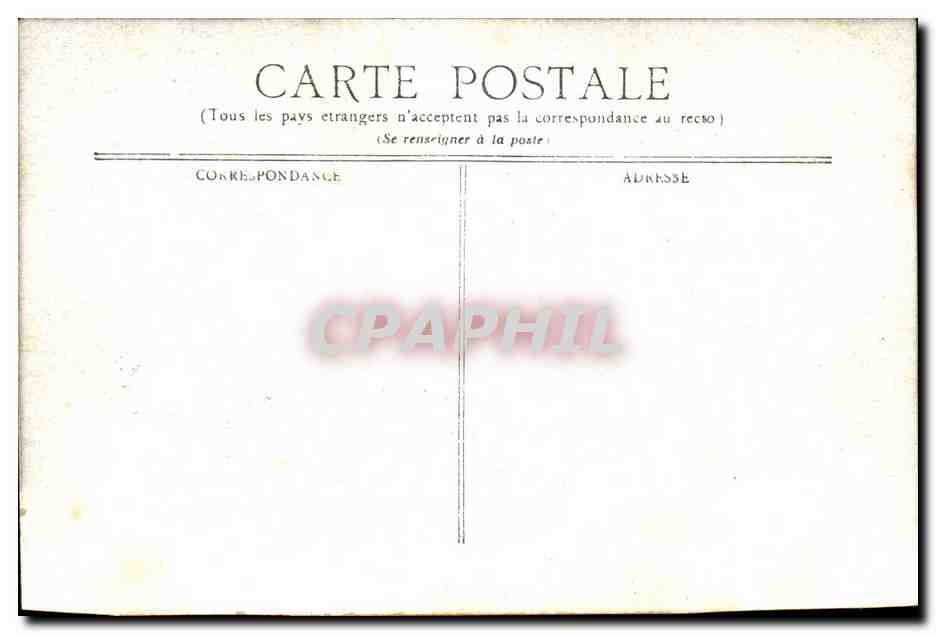 Vichy CPA hall du square de l'hopital — Verso
