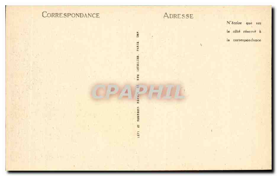 Vichy CPA Le parc — Verso