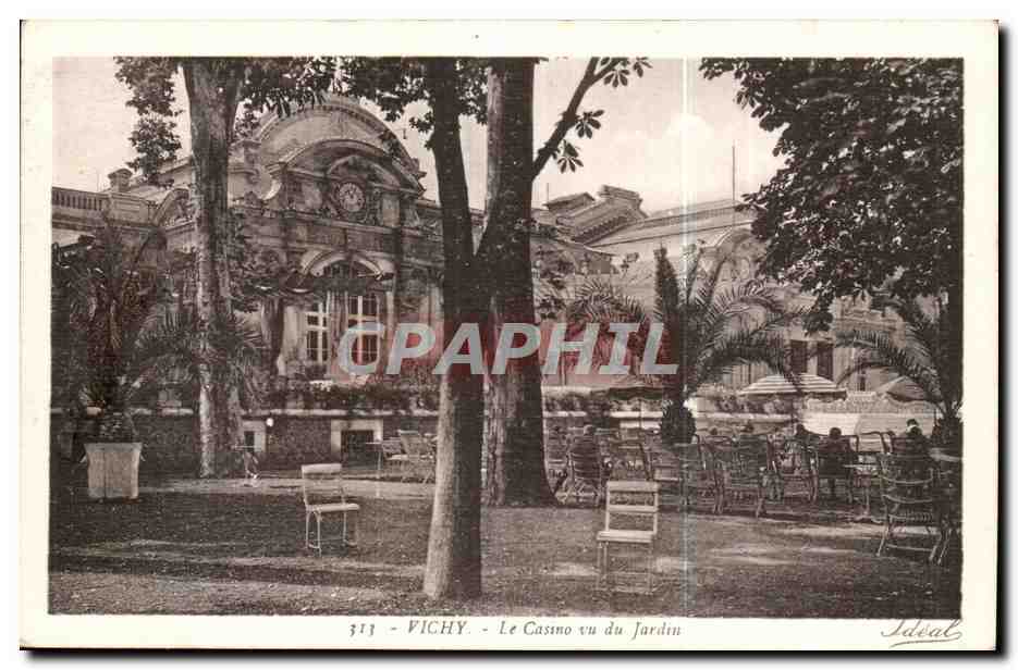 Vichy CPA Le casino vu du chateau