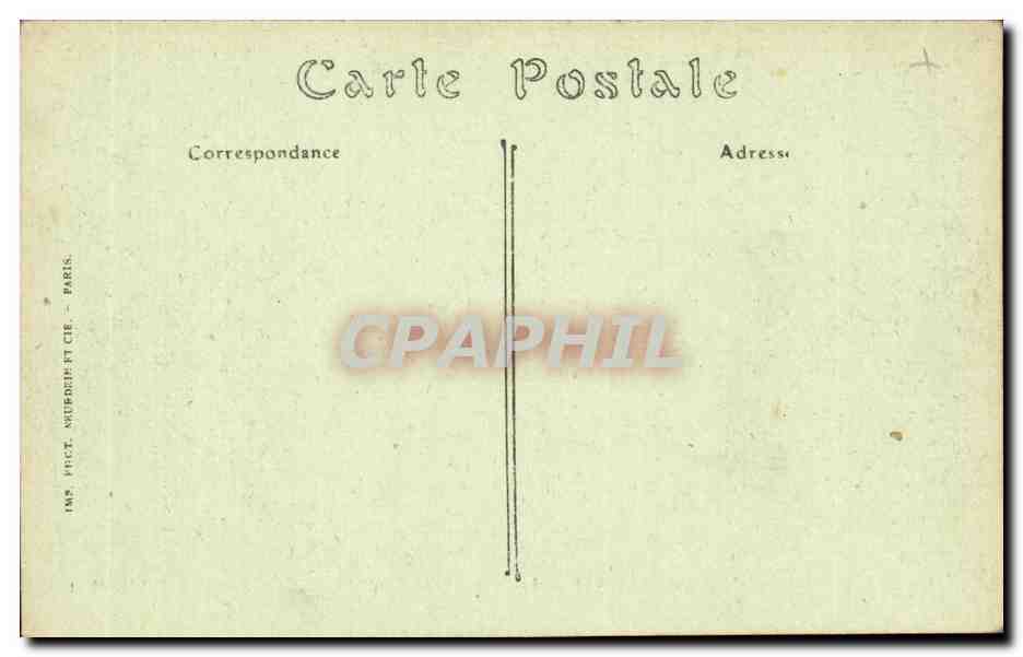 Vichy CPA Le parc du casino — Verso