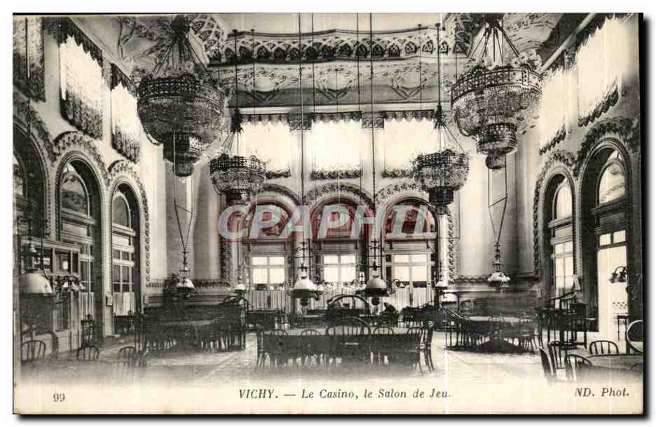 Vichy CPA Le casino le salon de jeu