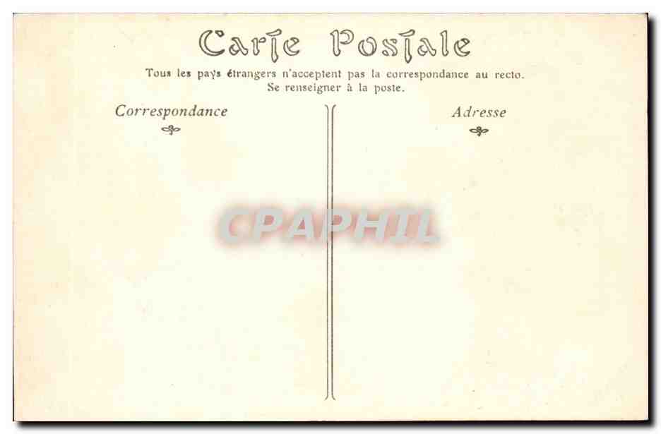Vichy CPA Le parc Ancien pavillon de Napoleon III — Rückseite