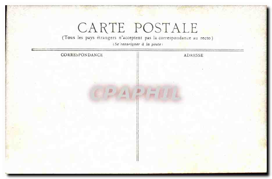 Vichy CPA Le bassin des cygnes (swan) — Verso