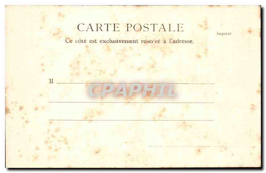 Vichy CPA Le bassin des cygnes (swan) — Verso