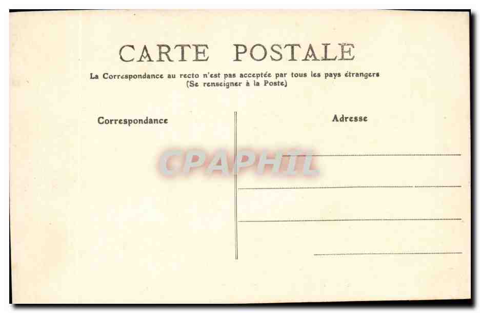 Vichy CPA Le pavillon SEvigne et les jardins  — Verso