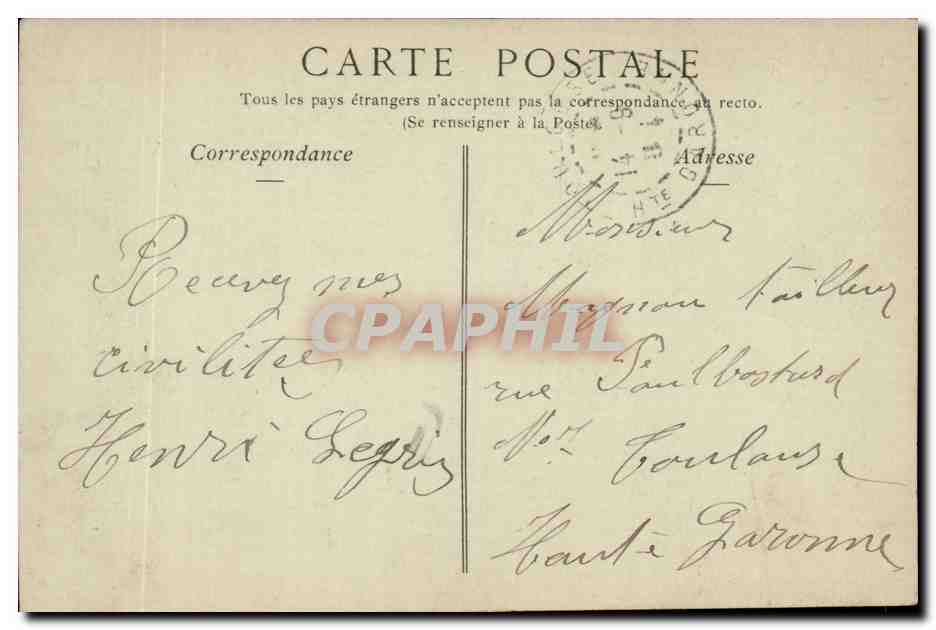 Vichy CPA Casino Salle du theatre — Verso