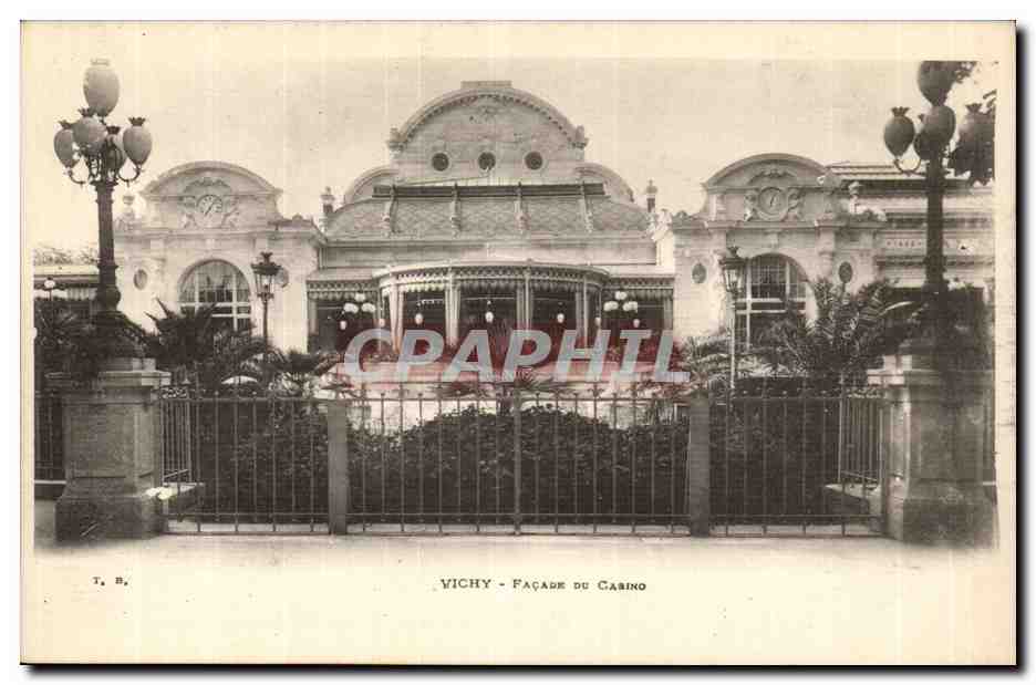 Vichy CPA Facade du casino