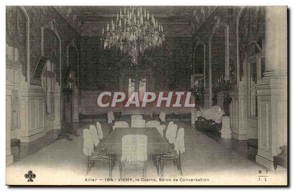 Vichy CPA Le casino SAlon de conversation