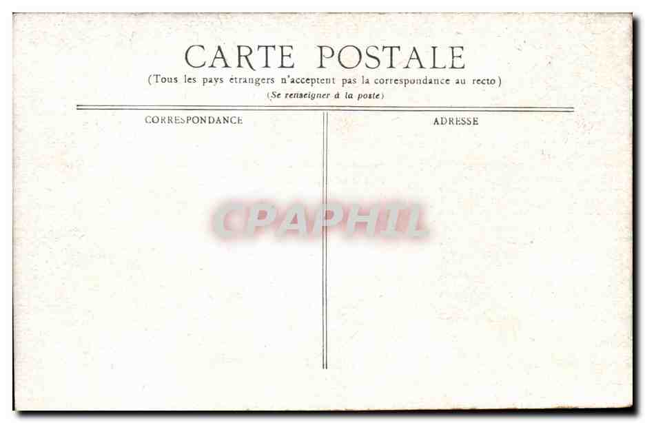Vichy CPA Maison de Madame de SEvigne — Rückseite