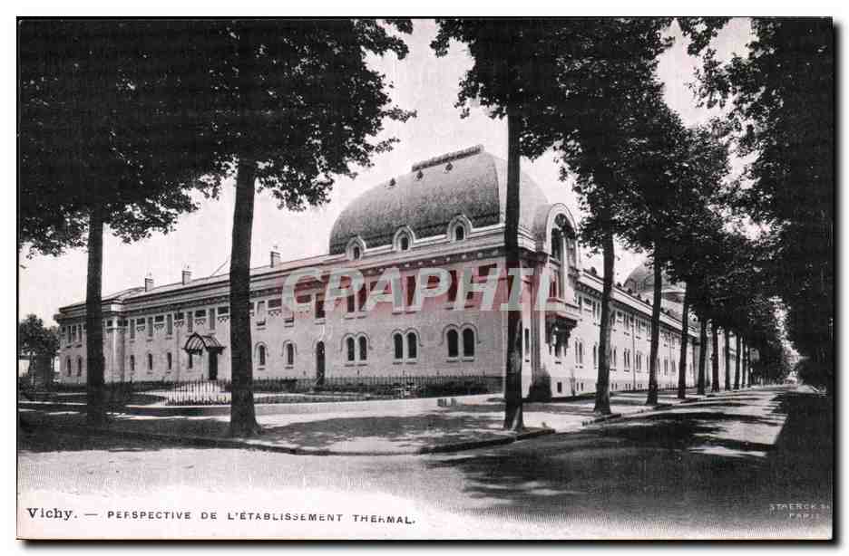 Vichy CPA Pavillon de l'etablissemetn thermal