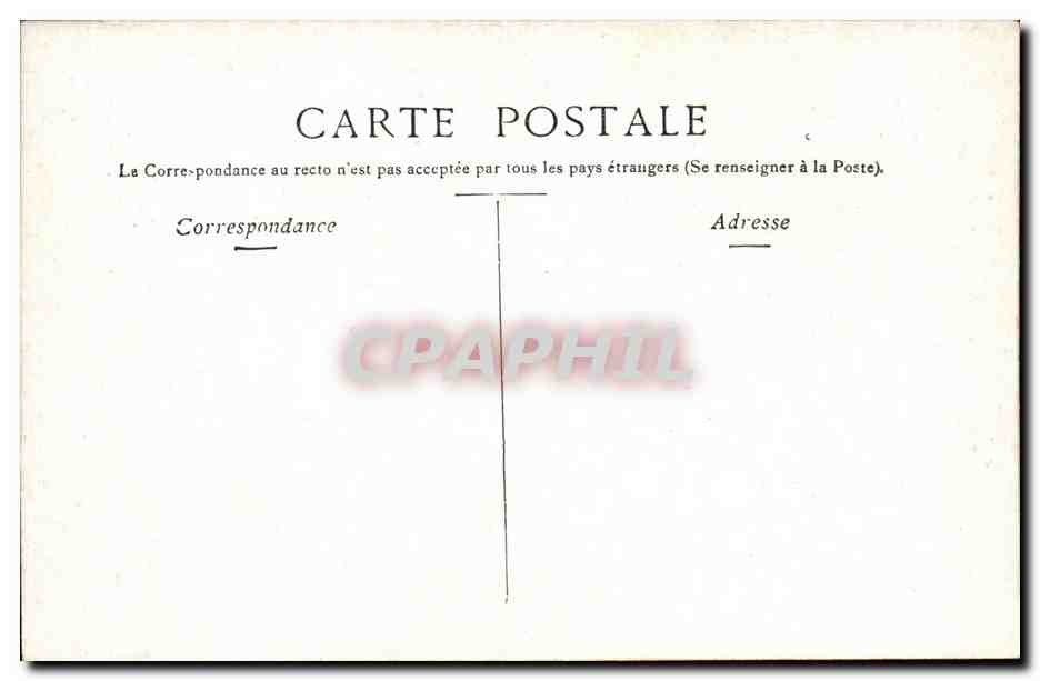 Vichy CPA Le theatre — Rückseite